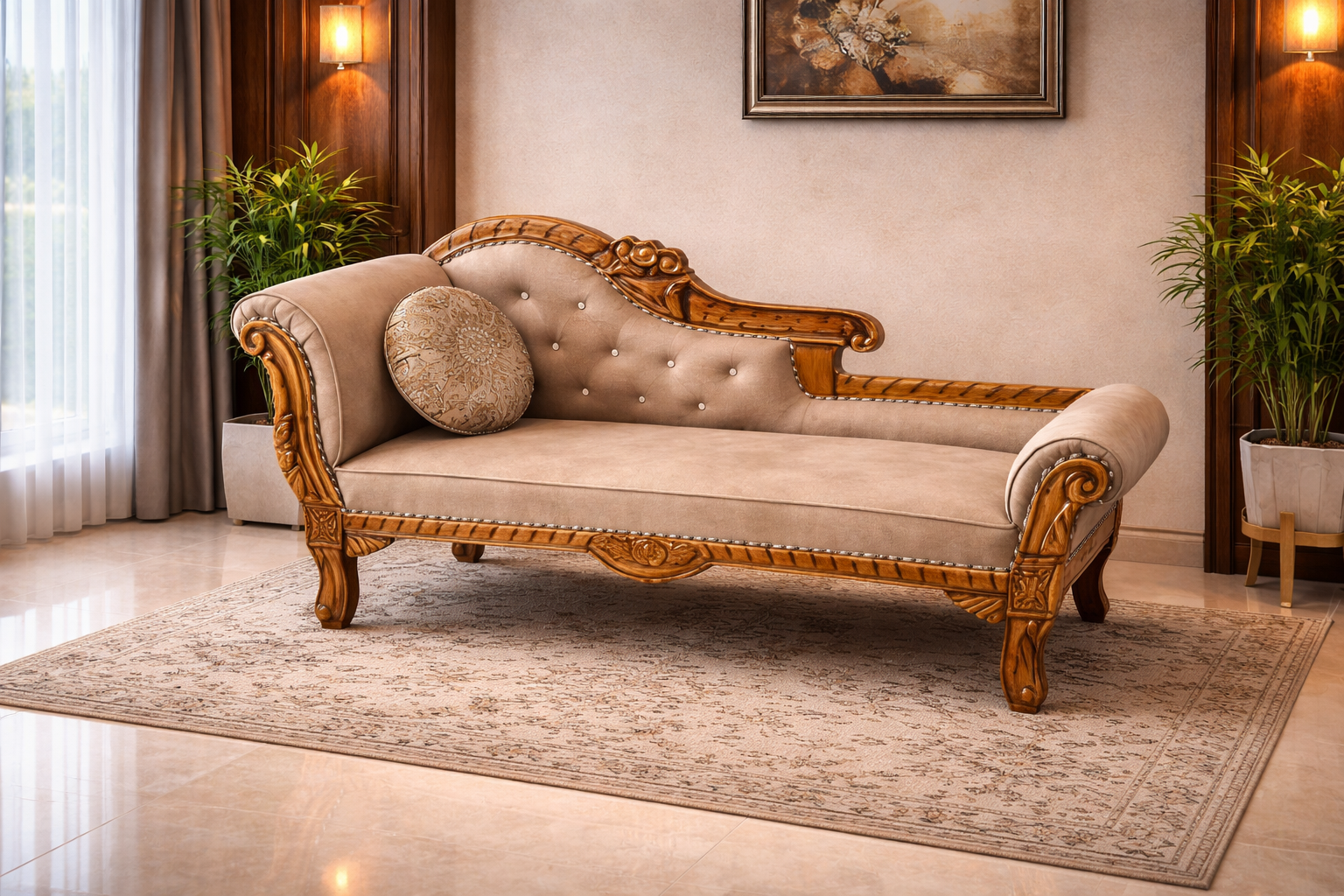 Crocus Chaise Lounge – Brown