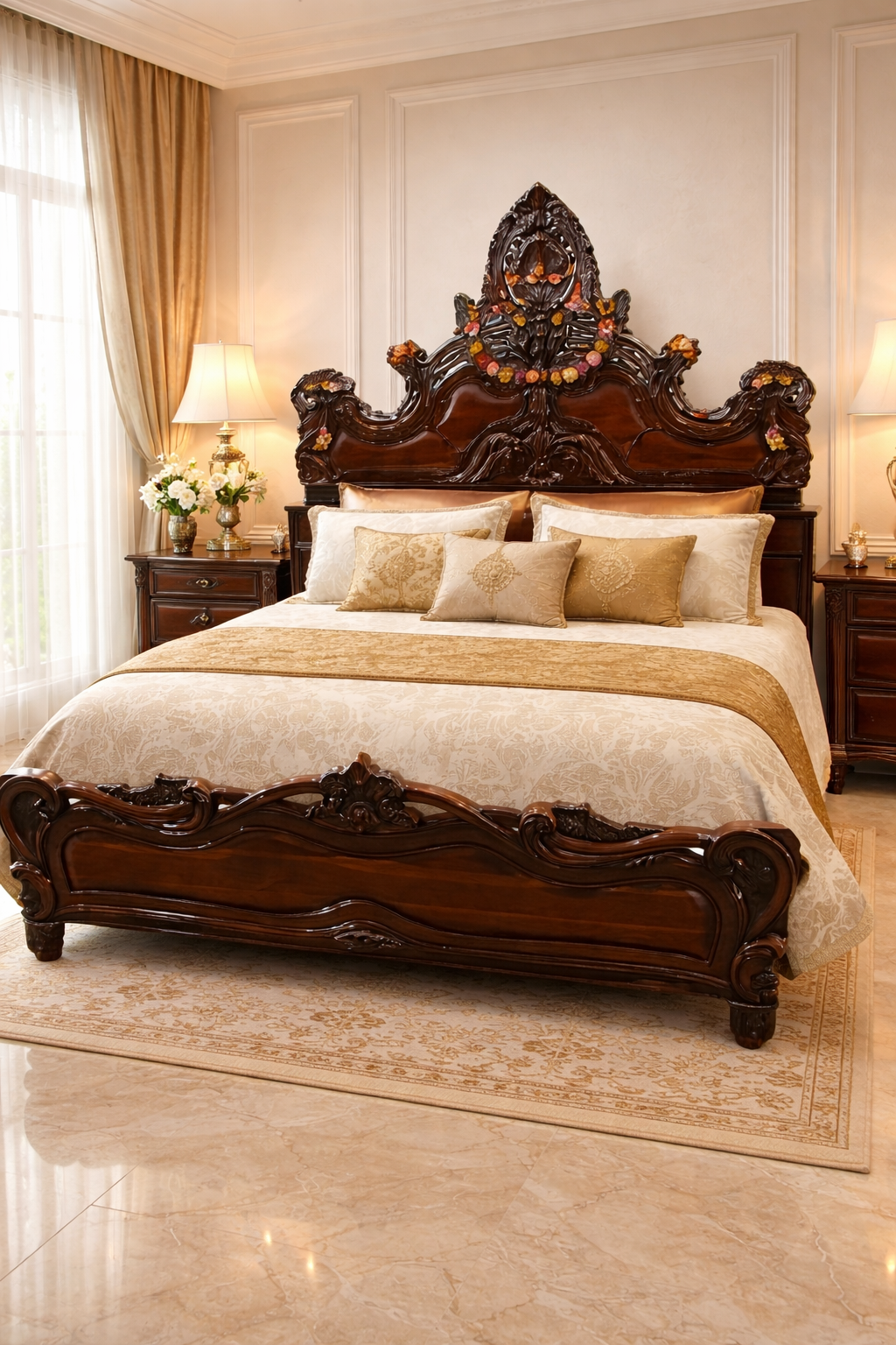 Sheesham Wood – King Size Bed